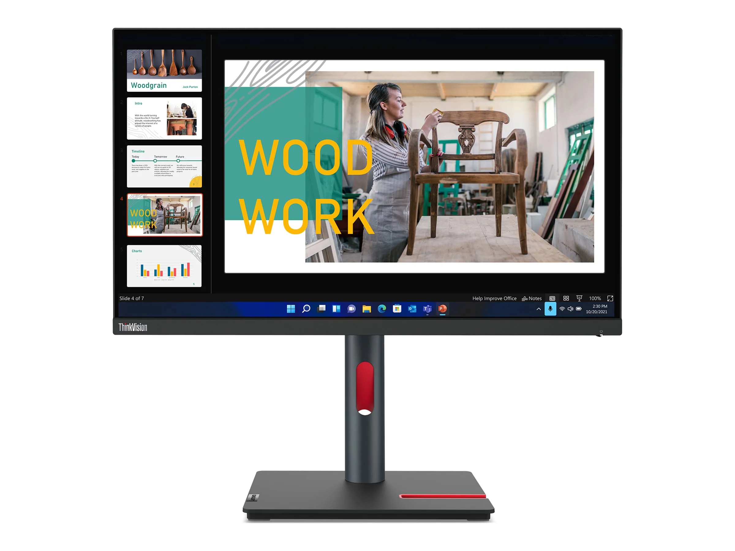 Lenovo ThinkVision P24q-30 | 24" | QHD | LED IPS | HDMI DisplayPort USB | schwarz