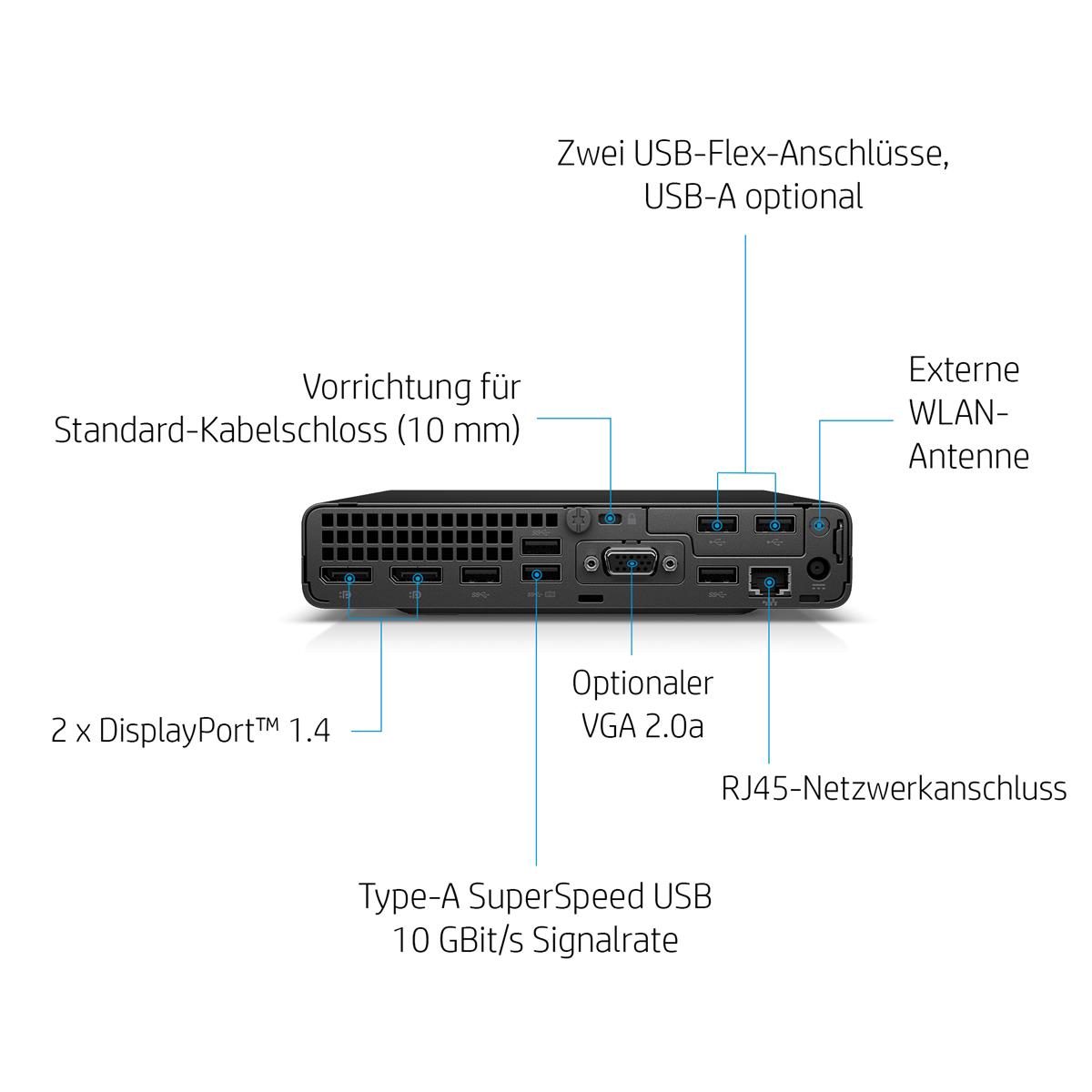 Kopie von HP EliteDesk 800 G6 Mini | Intel Core i5-10500T | 16GB RAM |  256GB SSD | WLAN | Win 11 Pro #1