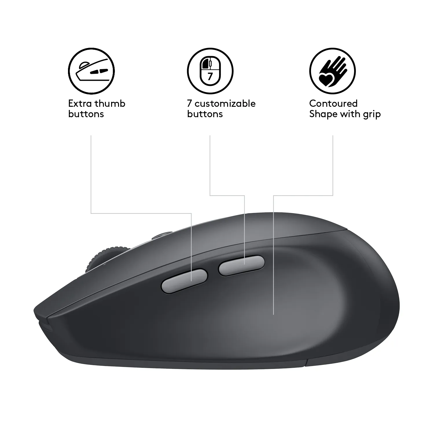 Logitech Maus M590 Silent USB Maus | kabellos | schwarz
