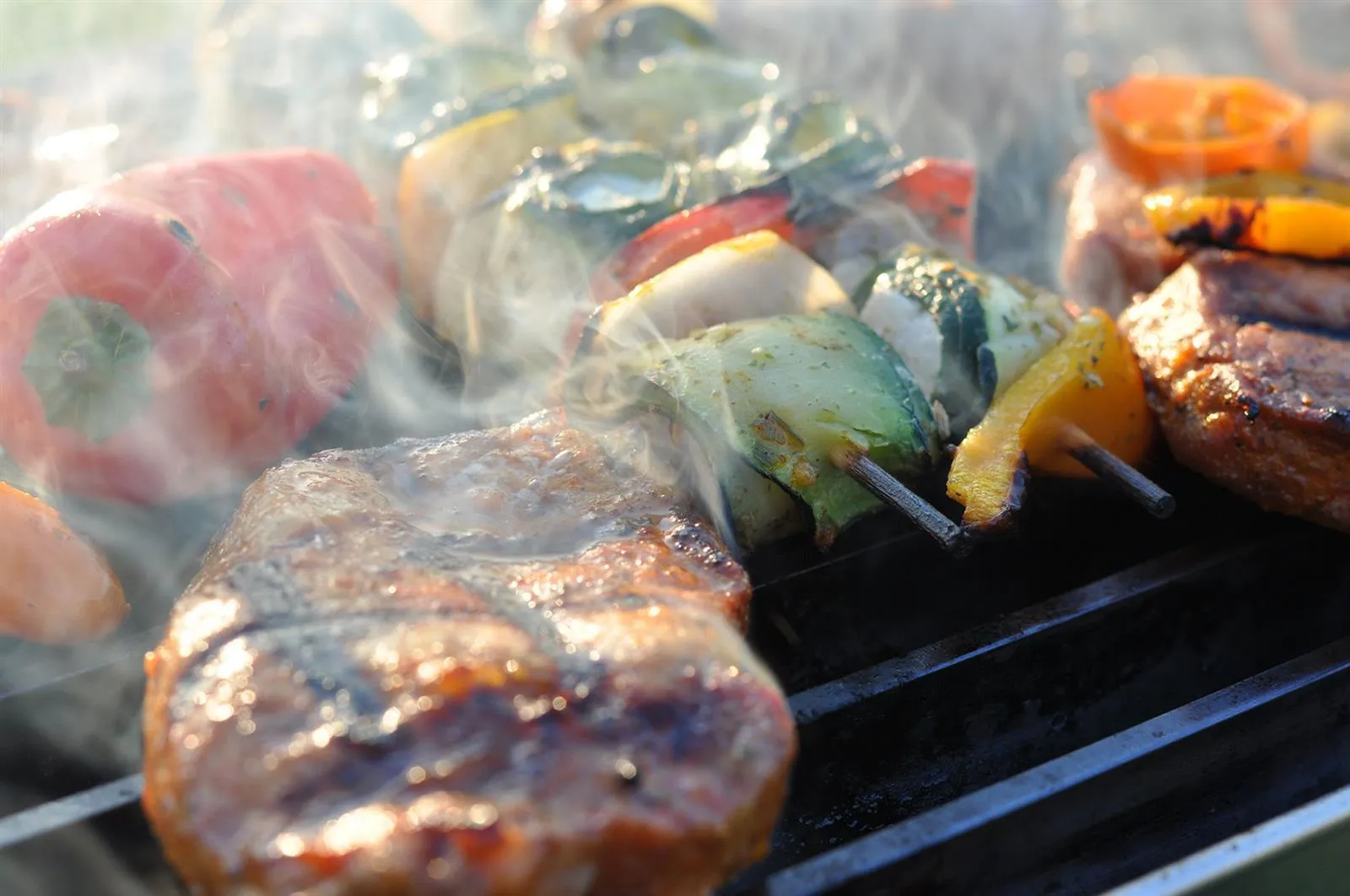 Bratesel Premium - Holzkohlegrill mit Premium "Grill Grates" und Kohlebeutel sowie Transporttasche Schwarz