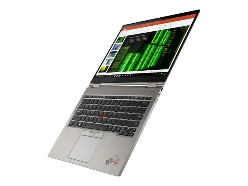 Lenovo ThinkPad X1 Laptop, vollständig aufgeklappt mit sichtbarer Tastatur und Touchpad