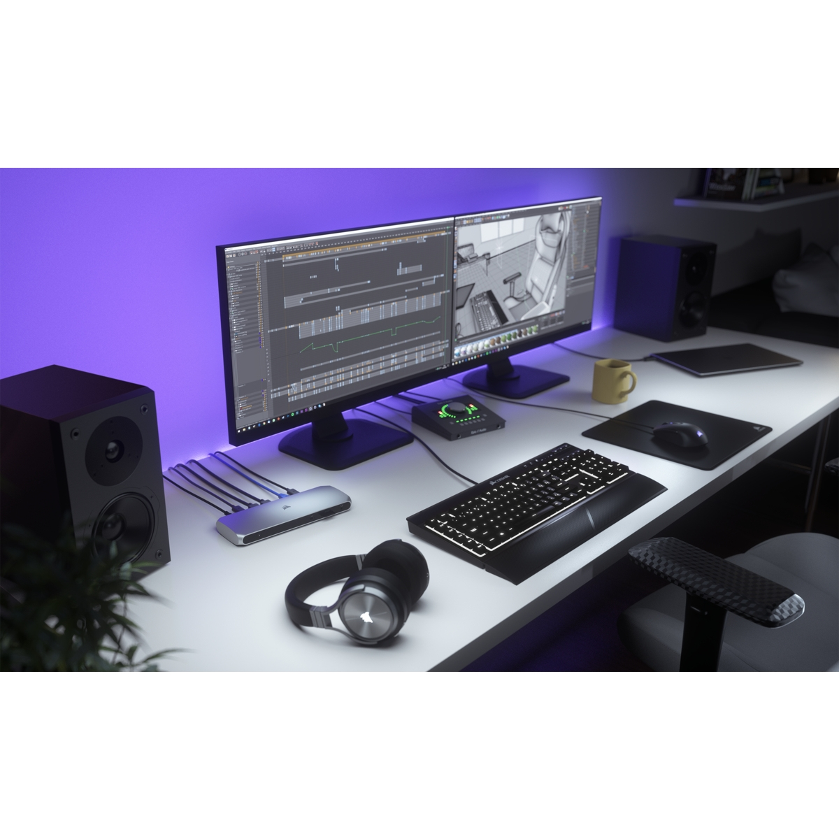 Corsair Thunderbolt 3 Dockingstation TBT100 | Dual 4K-Display (60Hz) | ohne Netzteil