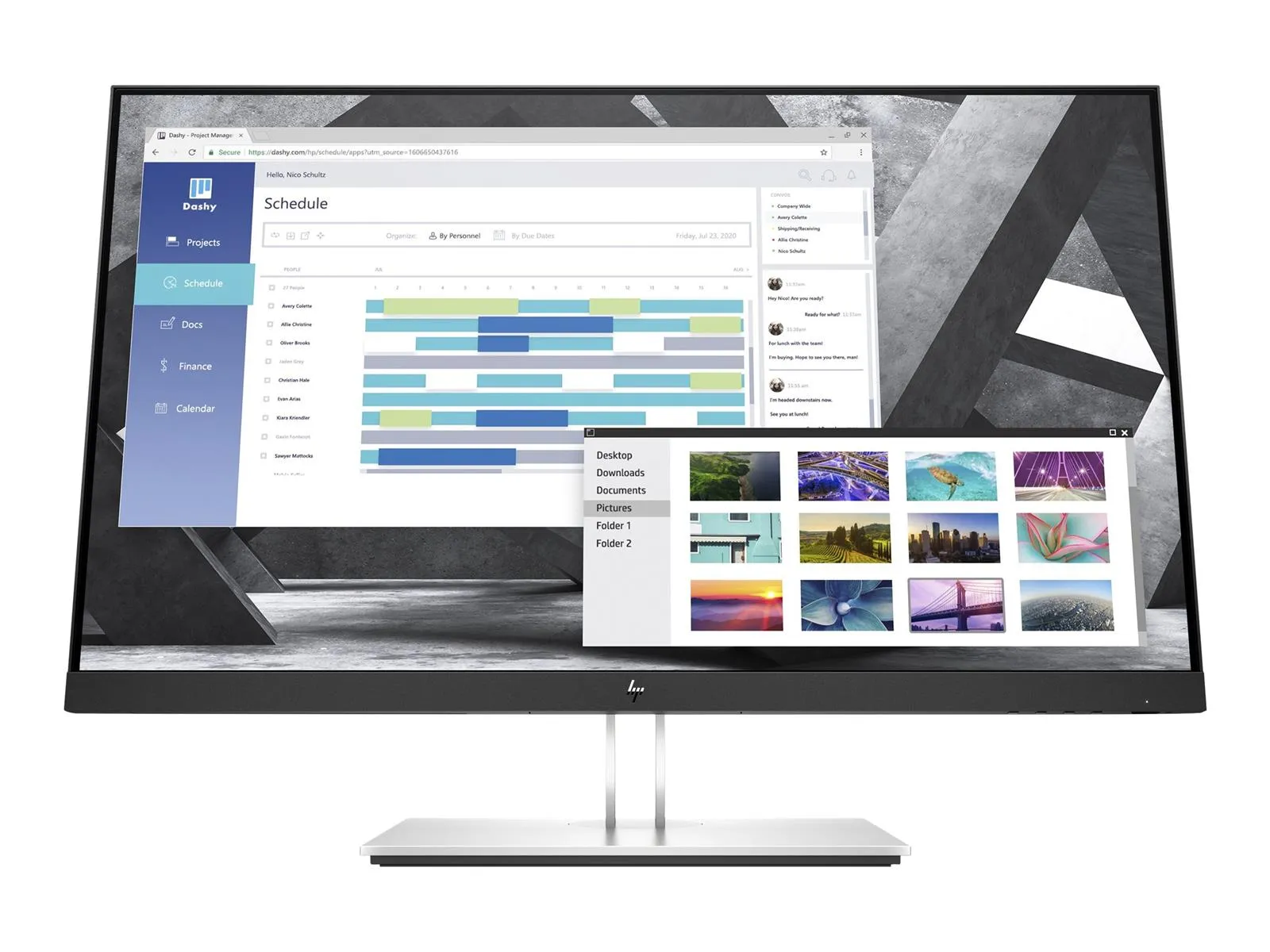HP E27q G4 Monitor | 27" | QHD | HDMI DisplayPort VGA | schwarz