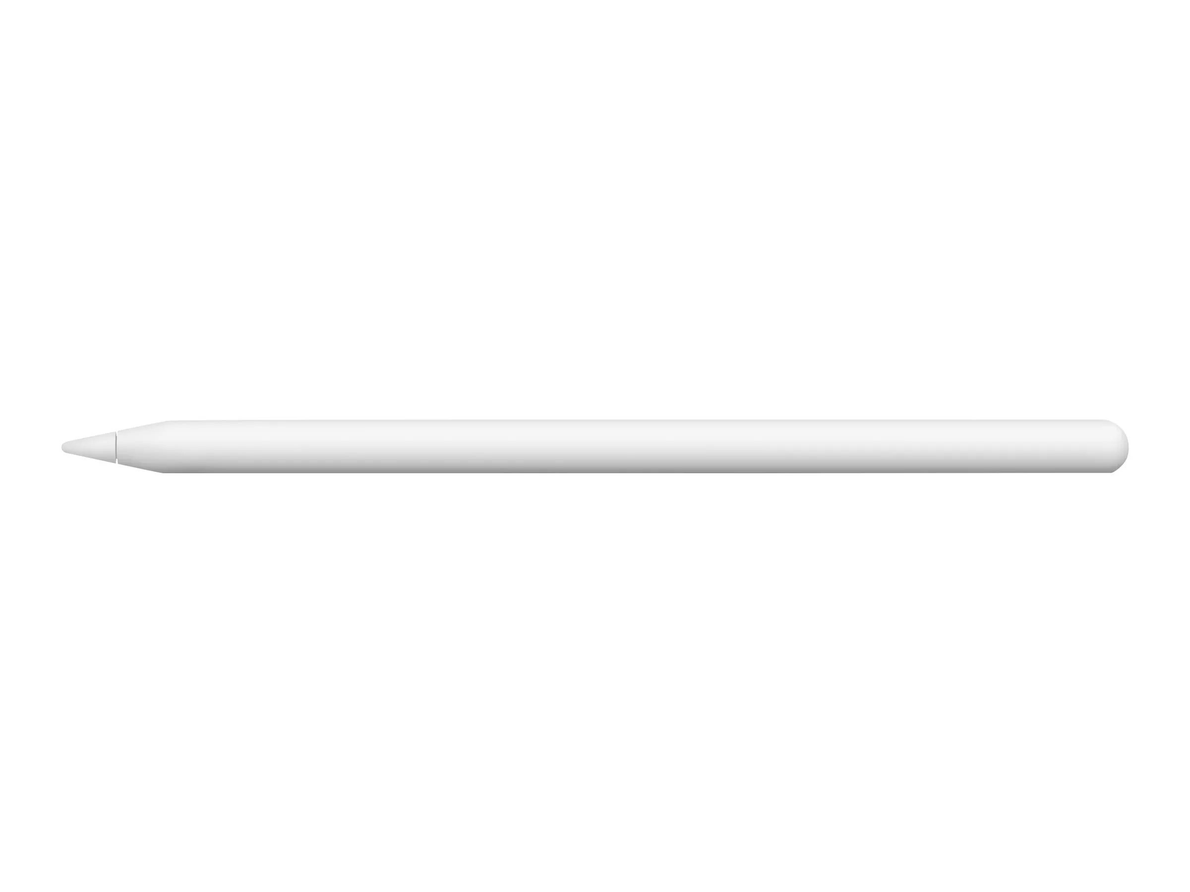 Apple Pencil in Weiß, seitliche Ansicht mit schlankem, zylindrischem Design
