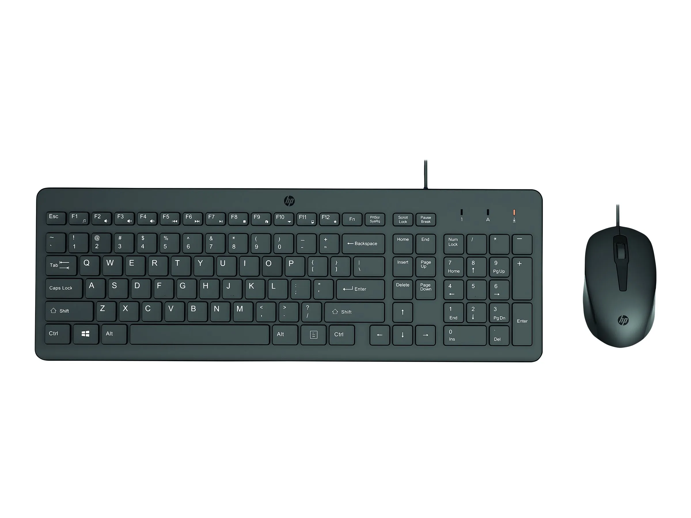 HP 150 | Tastatur und Maus Combo | USB | Schwarz | QWERTZ - Deutsch