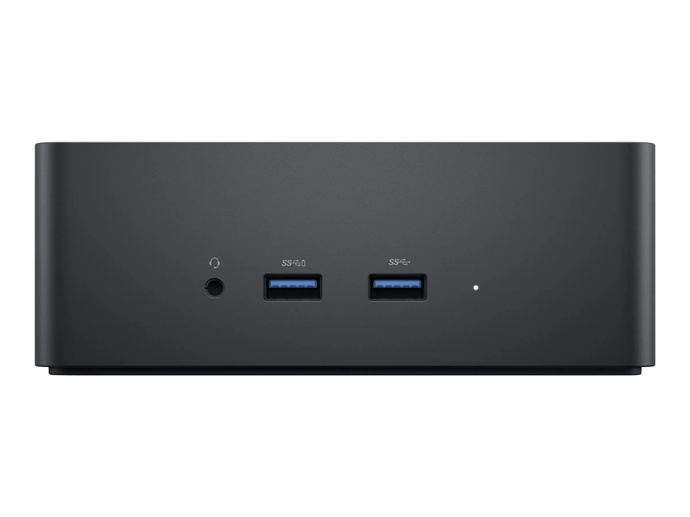 Dell Dockingstation, Vorderseite mit zwei USB-3.0-Anschlüssen, Kopfhörerbuchse und LED-Anzeige