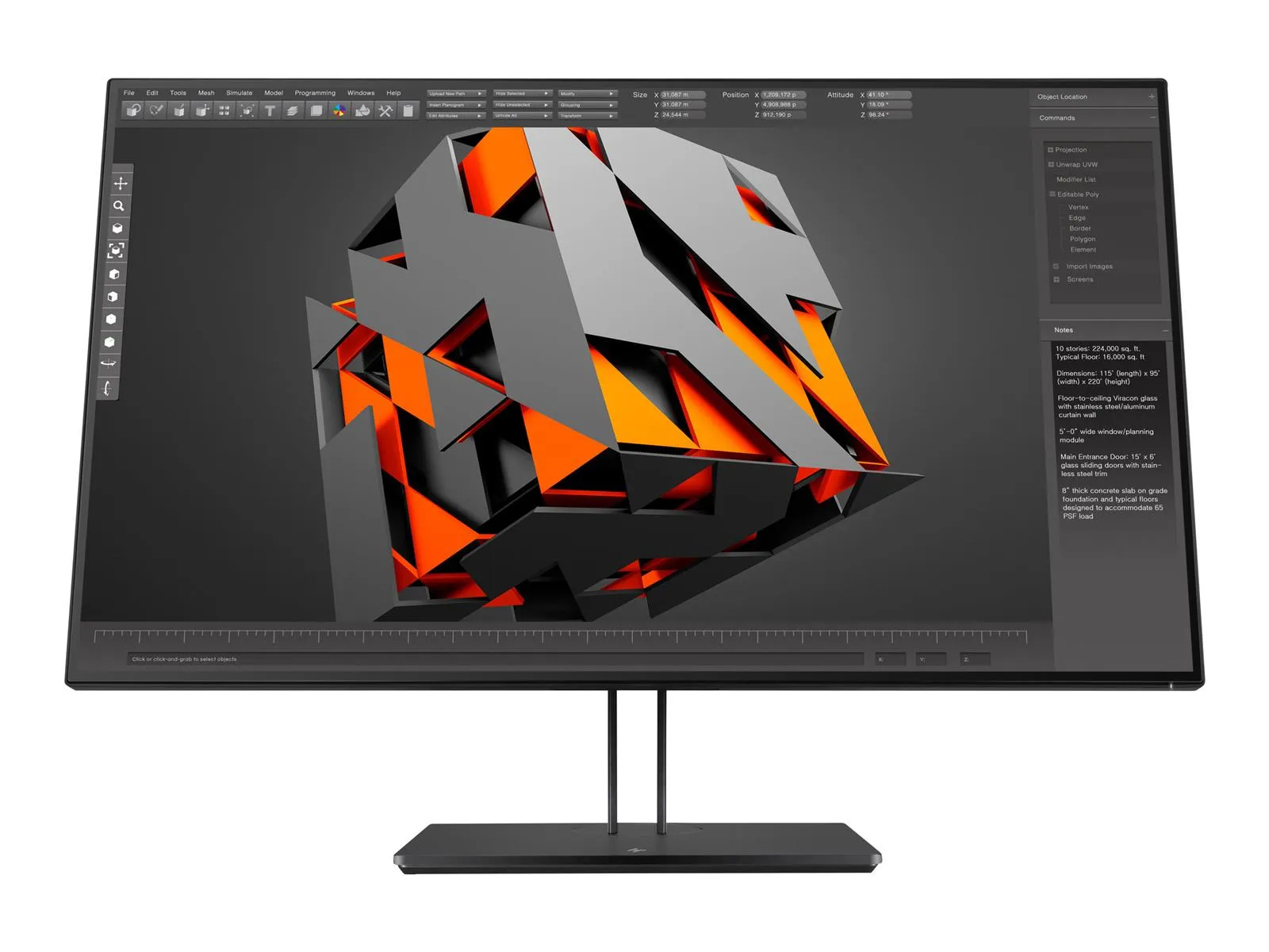 HP Z32 Monitor | 31.5" | 4K | schwarz