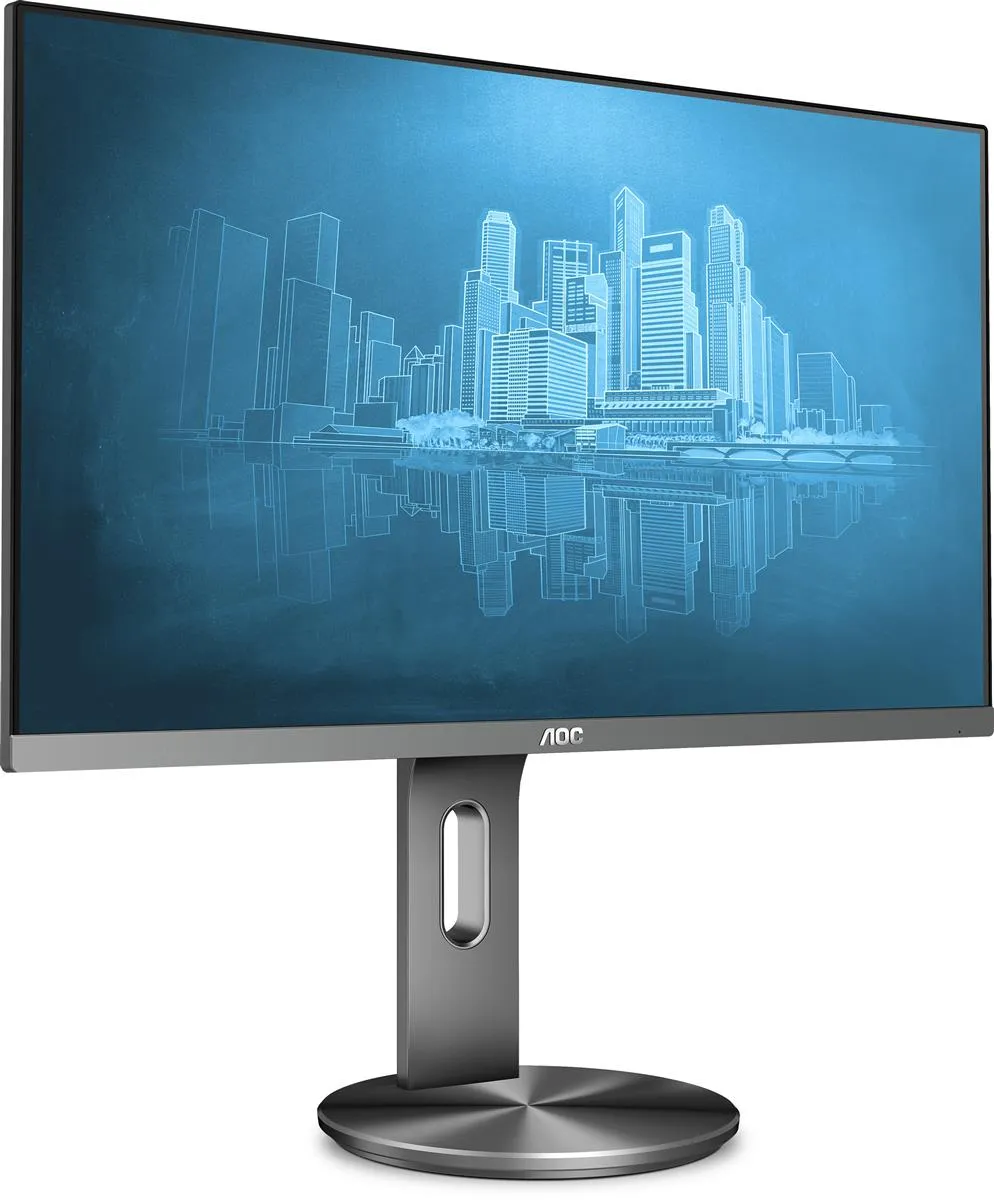 AOC Monitor I2490PXQU/BT LCD-Display 60,5 cm (23,8") schwarz/silber