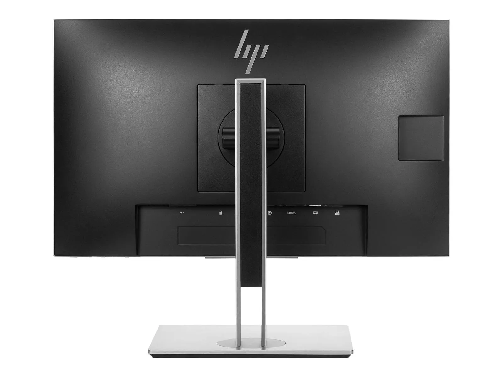 HP EliteDisplay E223 Monitor Rückansicht mit Standfuß und Anschlussbereich