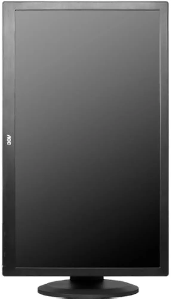 AOC E27770PQU Monitor in vertikaler Ausrichtung – Seitenverhältnis im Hochformat auf rundem Standfuß