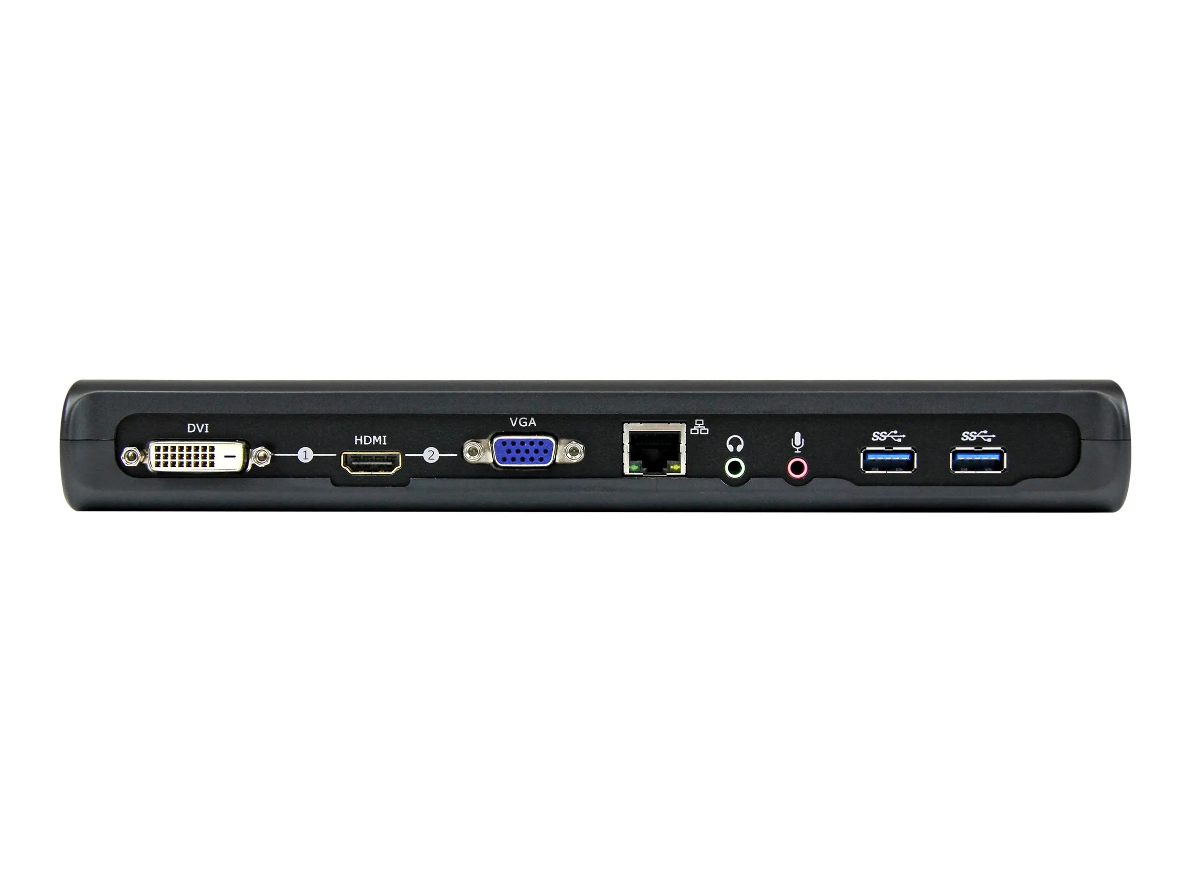 StarTech.com Dockingstation mit umfassender Anschlussauswahl, darunter HDMI, VGA, DVI und USB 3.0