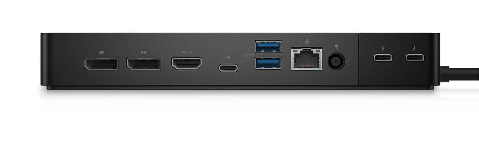 Rückansicht jeglicher Anschlussmöglichkeiten der WD22TB4 Dockingstation