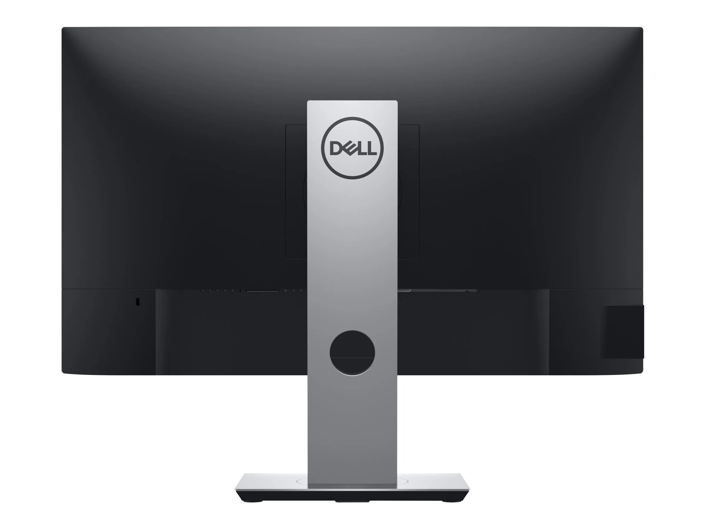 Dell Monitor von hinten mit robustem, höhenverstellbarem Standfuß