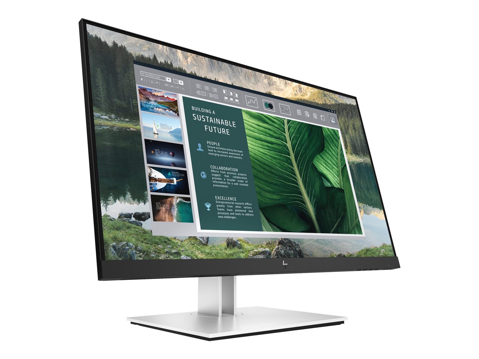 HP E24u G4 Monitor | 24" | Full HD | silber/schwarz