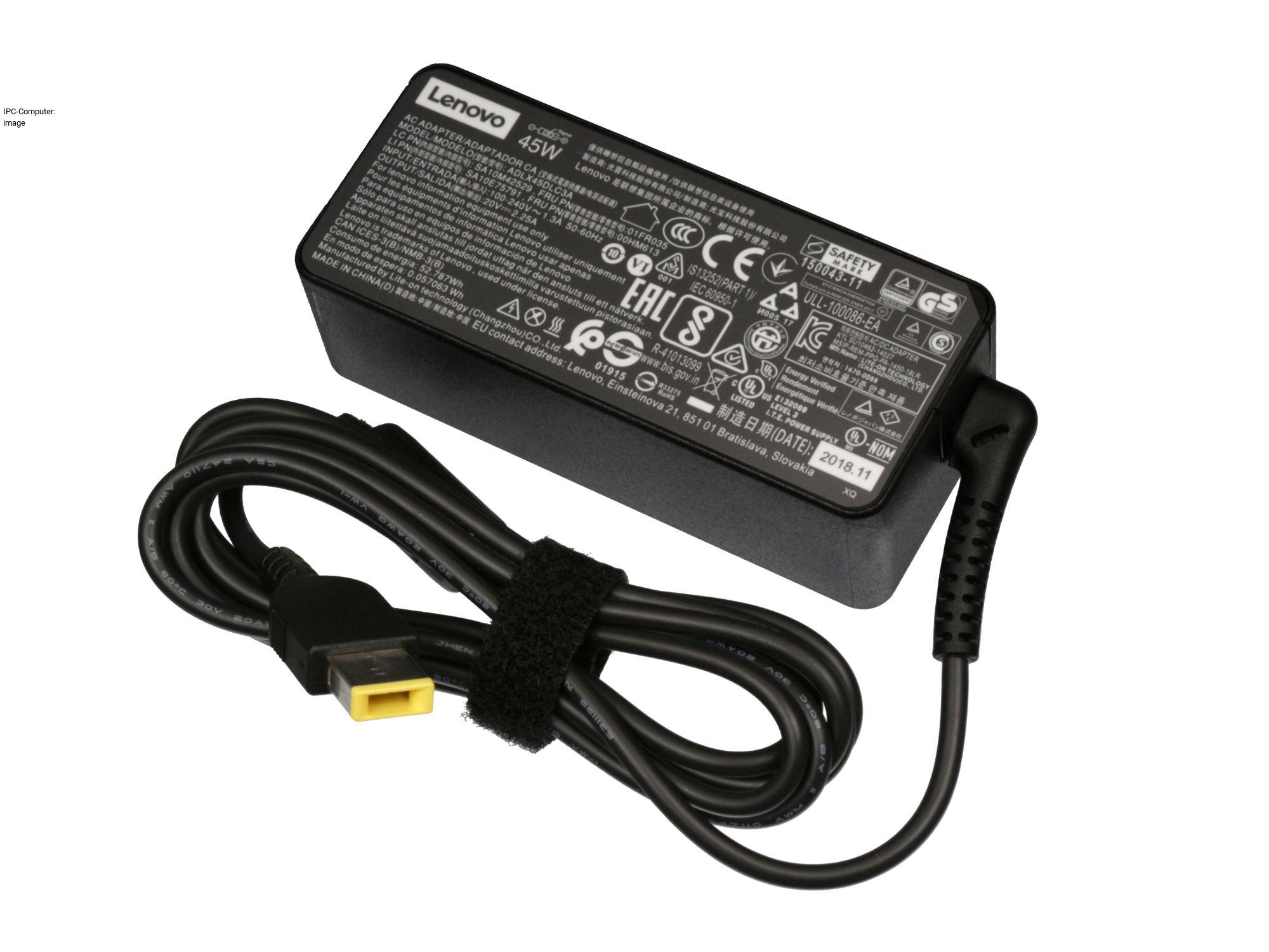 Lenovo Netzteil 45 Watt SlimTip AC Adapter Ladegerät für ThinkPad