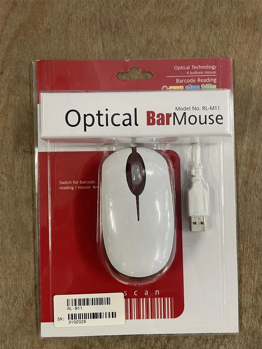 Optical Bar Mouse Model No. RL-M11 | Barcode Reading