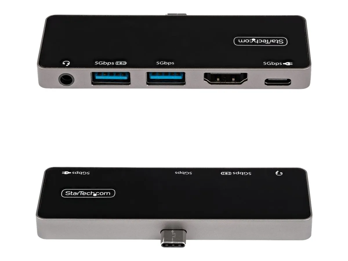 StarTech USB-C Multiport-Adapter | 4K 60Hz | HDMI 2.0, USB-C USB 3.0 | Travel Dock, Mini Dock
