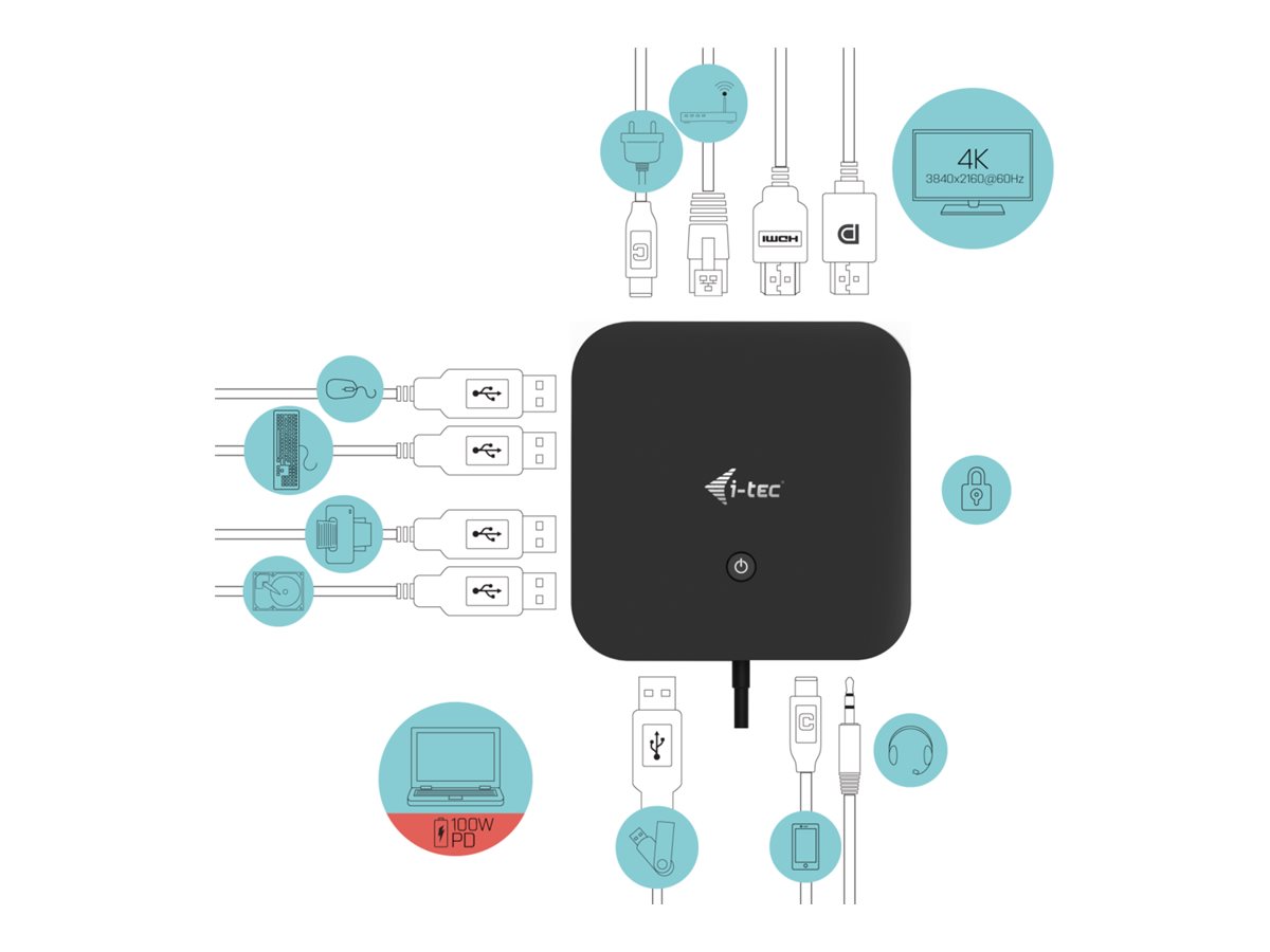 Kensington USB-C Universal Dockingstation SD4700P | 1x HDMI 1x DP | ohne Netzteil