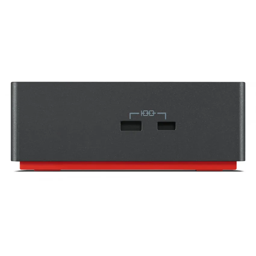 Seitenansicht der Lenovo ThinkPad Dockingstation mit integriertem Docking-Port