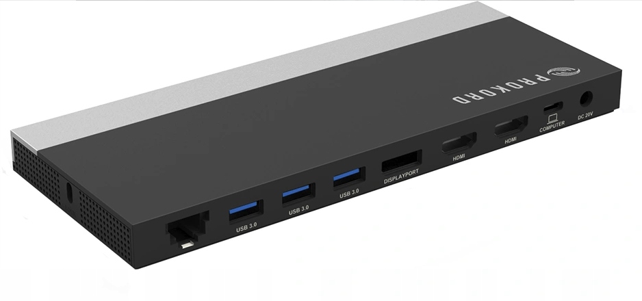 Prokord USB-C Port Replicator Dock - UMD05 | 1x DP 2x HDMI | ohne Netzteil