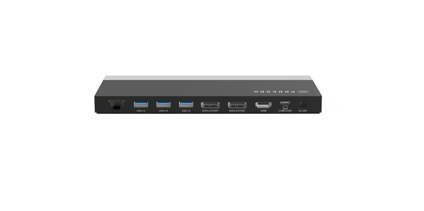 Prokord USB-C Workplace Dock II - UMD03 | DP HDMI VGA | ohne Netzteil
