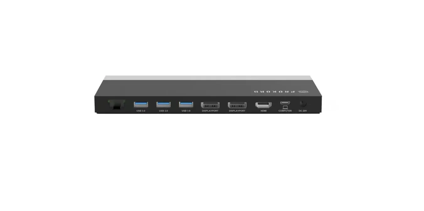 Prokord USB-C Workplace Dock II - UMD03 | DP HDMI VGA | ohne Netzteil