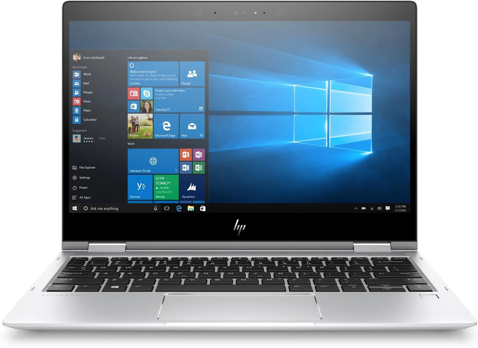 HP EliteBook x360 1020 G2 12,5" FHD IPS Intel Core i5-7200U 8GB 512GB SSD Win10 Pro