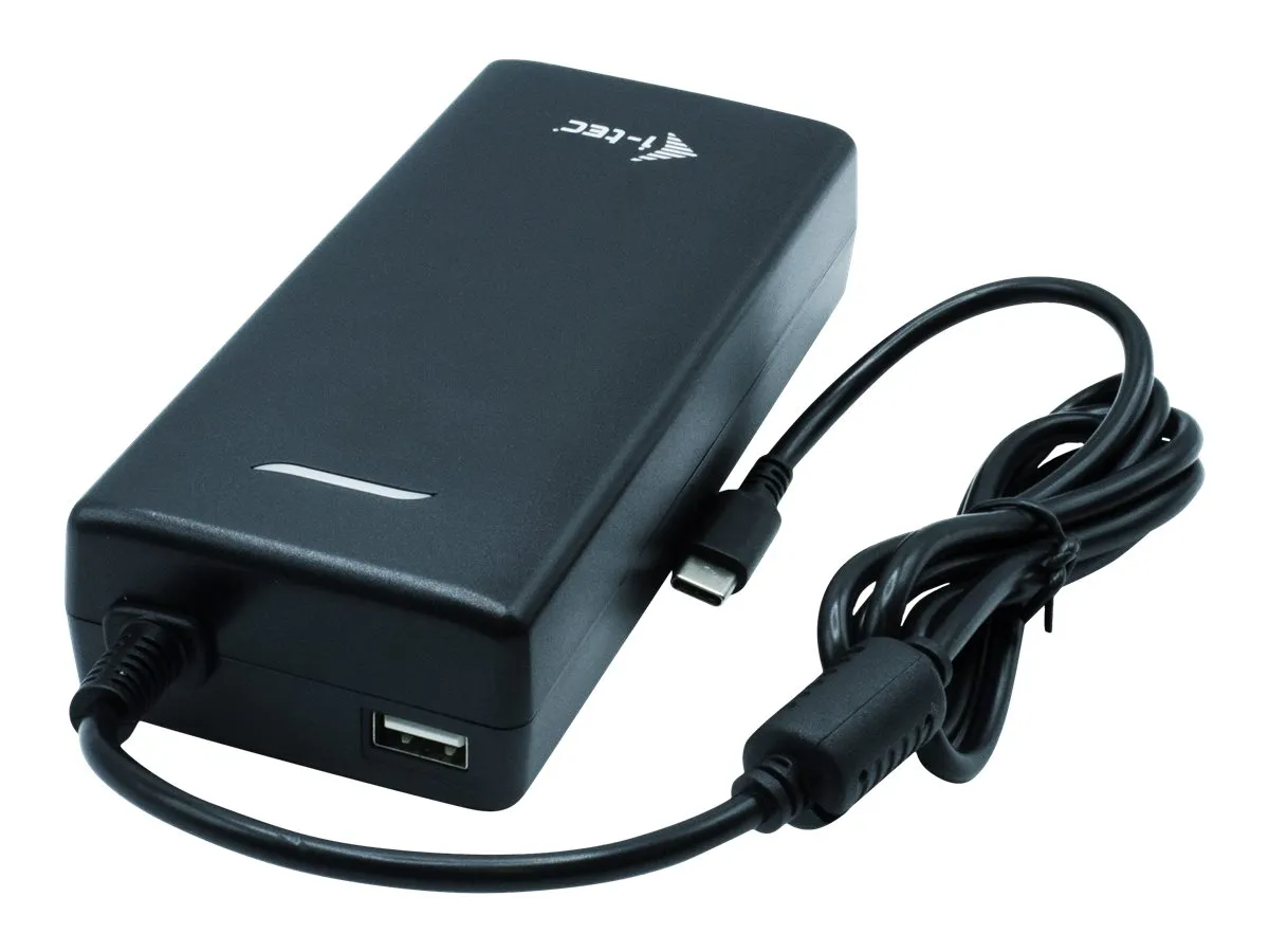 Kompaktes USB-C-Netzteil für Laptops mit zusätzlichem USB-A-Port für Peripheriegeräte