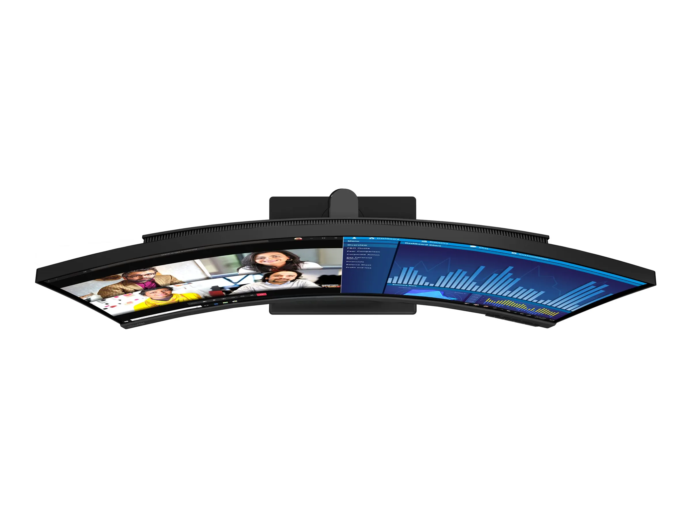Lenovo ThinkVision T34w-30 | 34" | UWQHD | Curved | HDMI DisplayPort USB-C | Schwarz