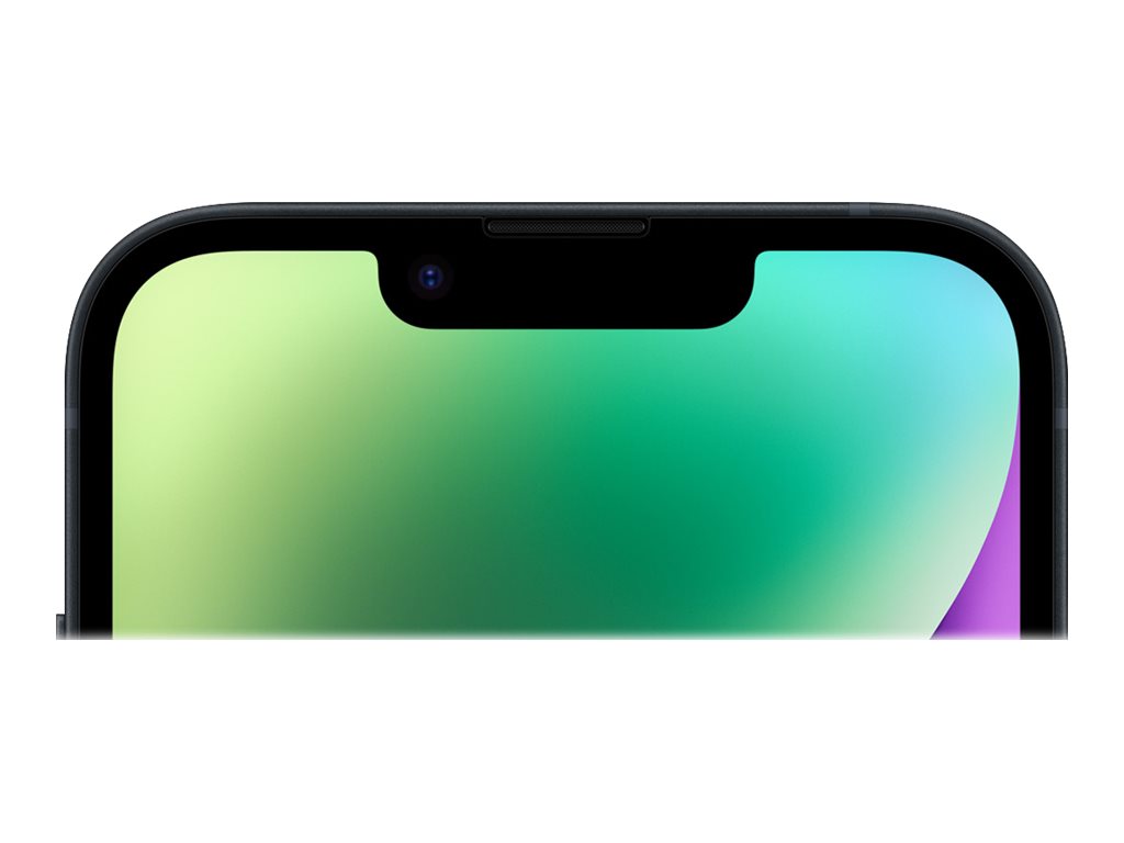Oberer Bereich des iPhone 14 Displays mit typischer Kerbe für Kamera und Face-ID