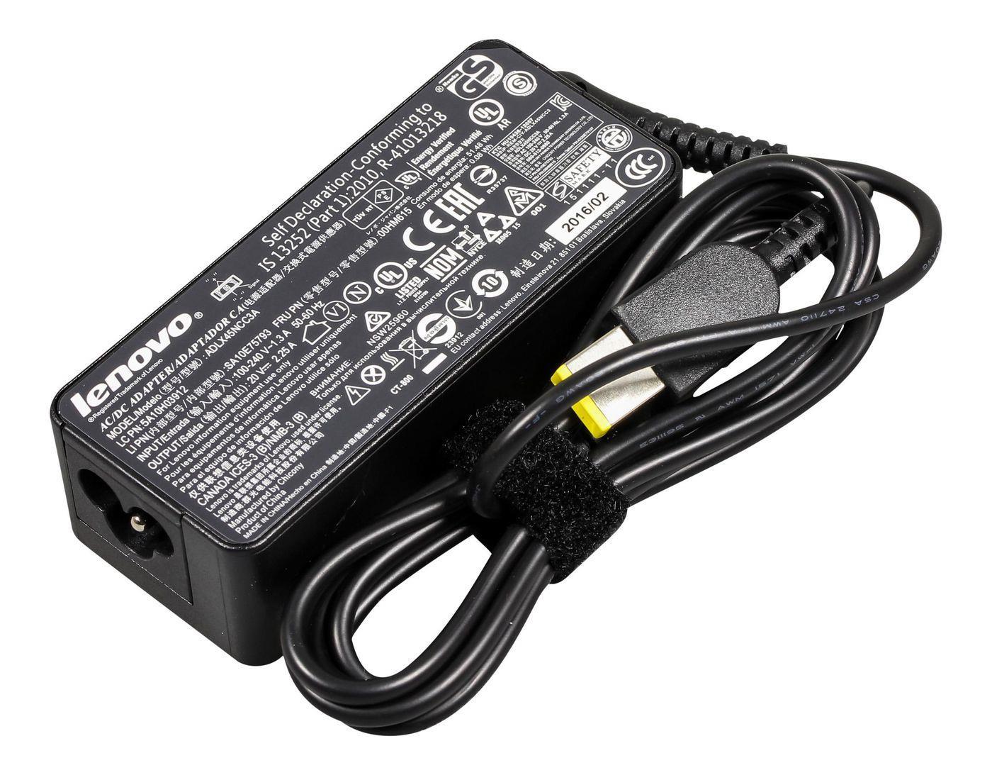Lenovo Netzteil 45 Watt SlimTip AC Adapter Ladegerät für ThinkPad