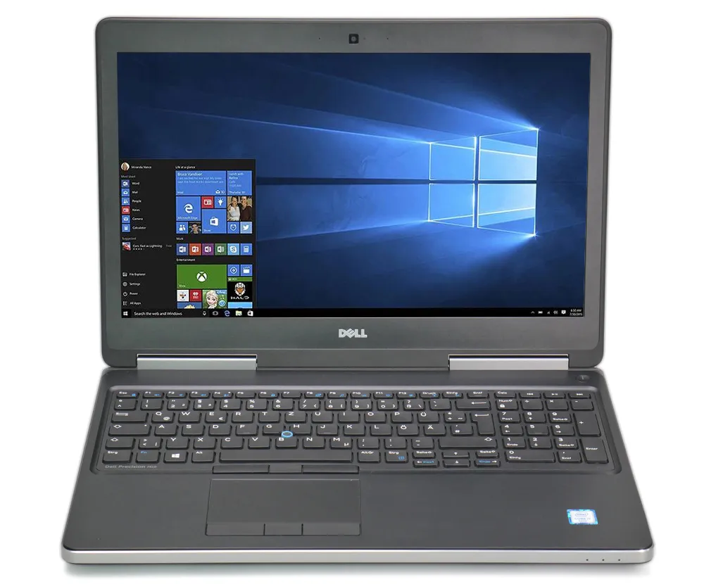 Dell Precision 7520 | 15,6" | i7-7820HQ | 16GB RAM | 256GB SSD | Full HD | M2200 | Win 10 Pro | DE