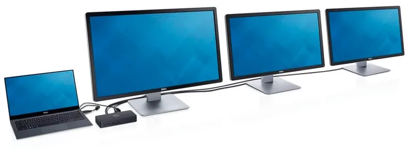 Dell D3100 Dockingstation USB 3.0 Dock Ultra HD | ohne Netzteil | B-Ware