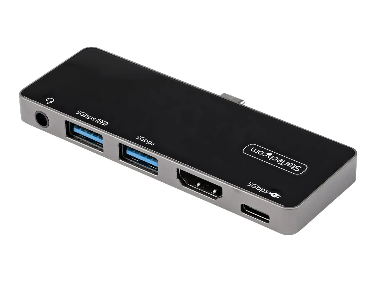 StarTech USB-C Multiport-Adapter | 4K 60Hz | HDMI 2.0, USB-C USB 3.0 | Travel Dock, Mini Dock