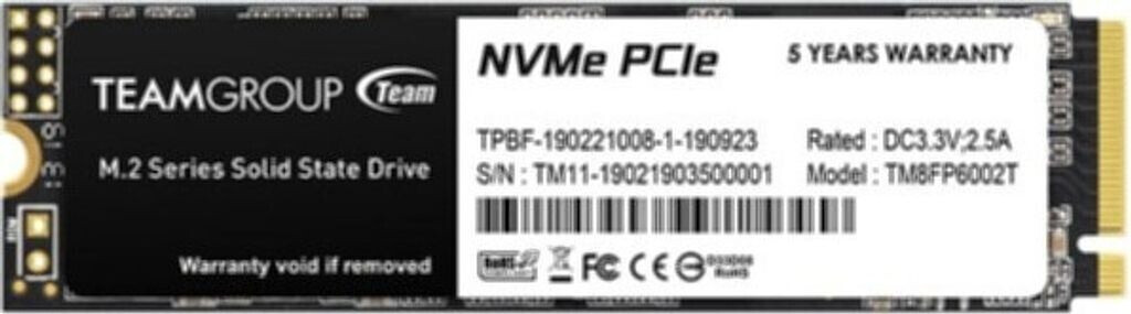 Team Group MP33 M.2 2280 PCle Gen3 x4 256GB SSD