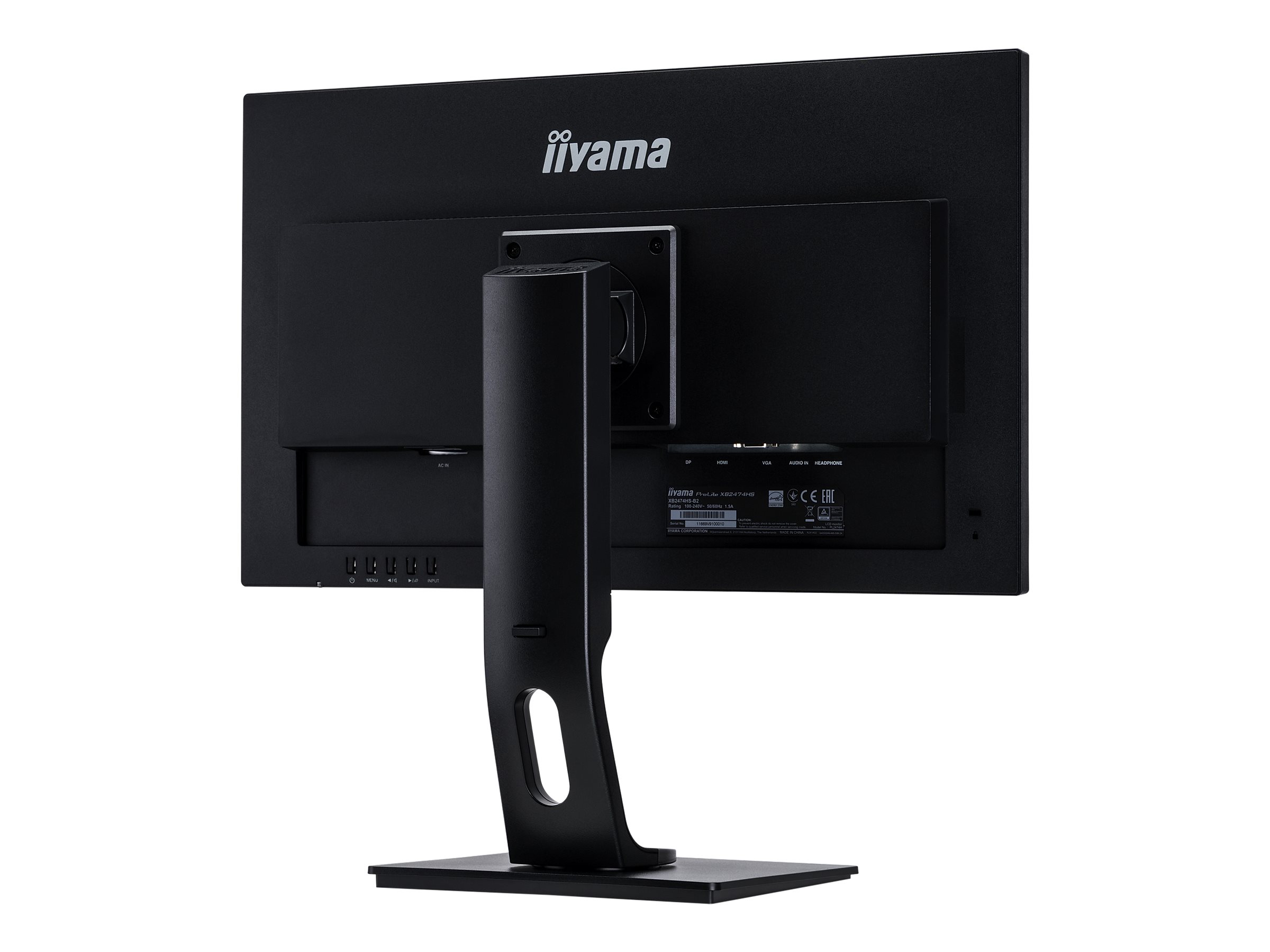 iiyama ProLite Monitor XB2474HS-B2 | 24" | LCD | HDMI | DP | VGA | FHD | Schwarz