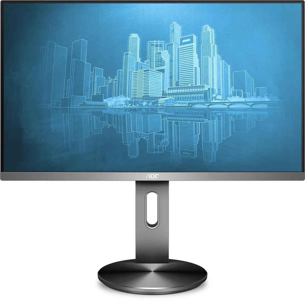 AOC Monitor I2490PXQU/BT LCD-Display 60,5 cm (23,8") schwarz/silber