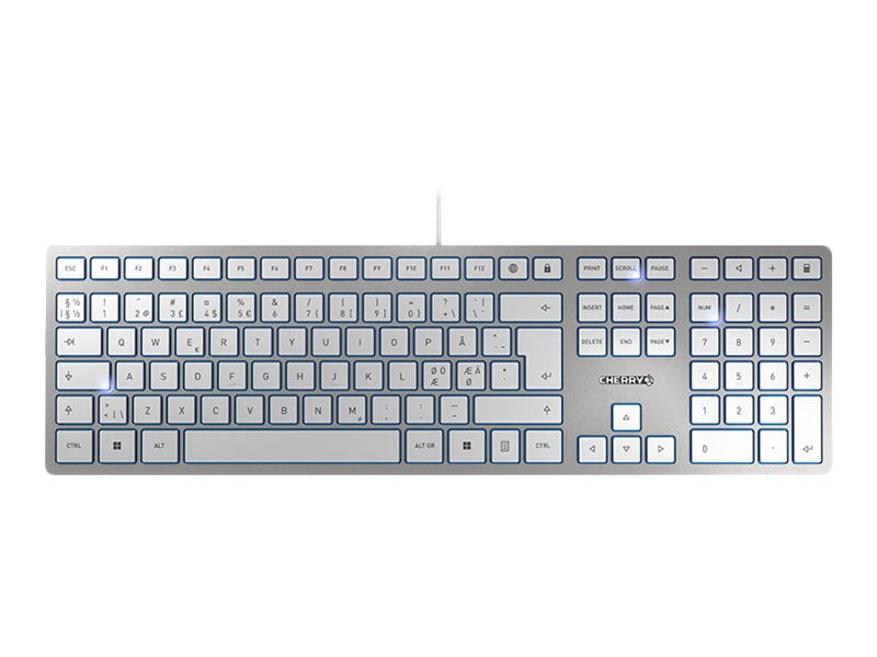 Cherry KC 6000 Slim Tastatur | QWERTY - Pan-Nordic | USB | Silber