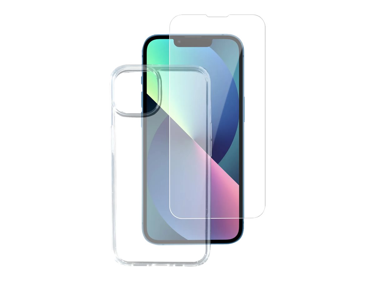 4smarts iPhone 14 Case | 360° Starter Set | Vorder- und Rückseitenschutz | Transparent