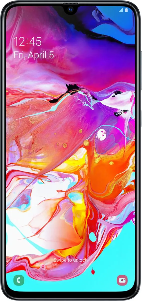 Samsung Galaxy A70 128GB Dual Sim Schwarz Smartphone ohne Simlock ohne Vertrag