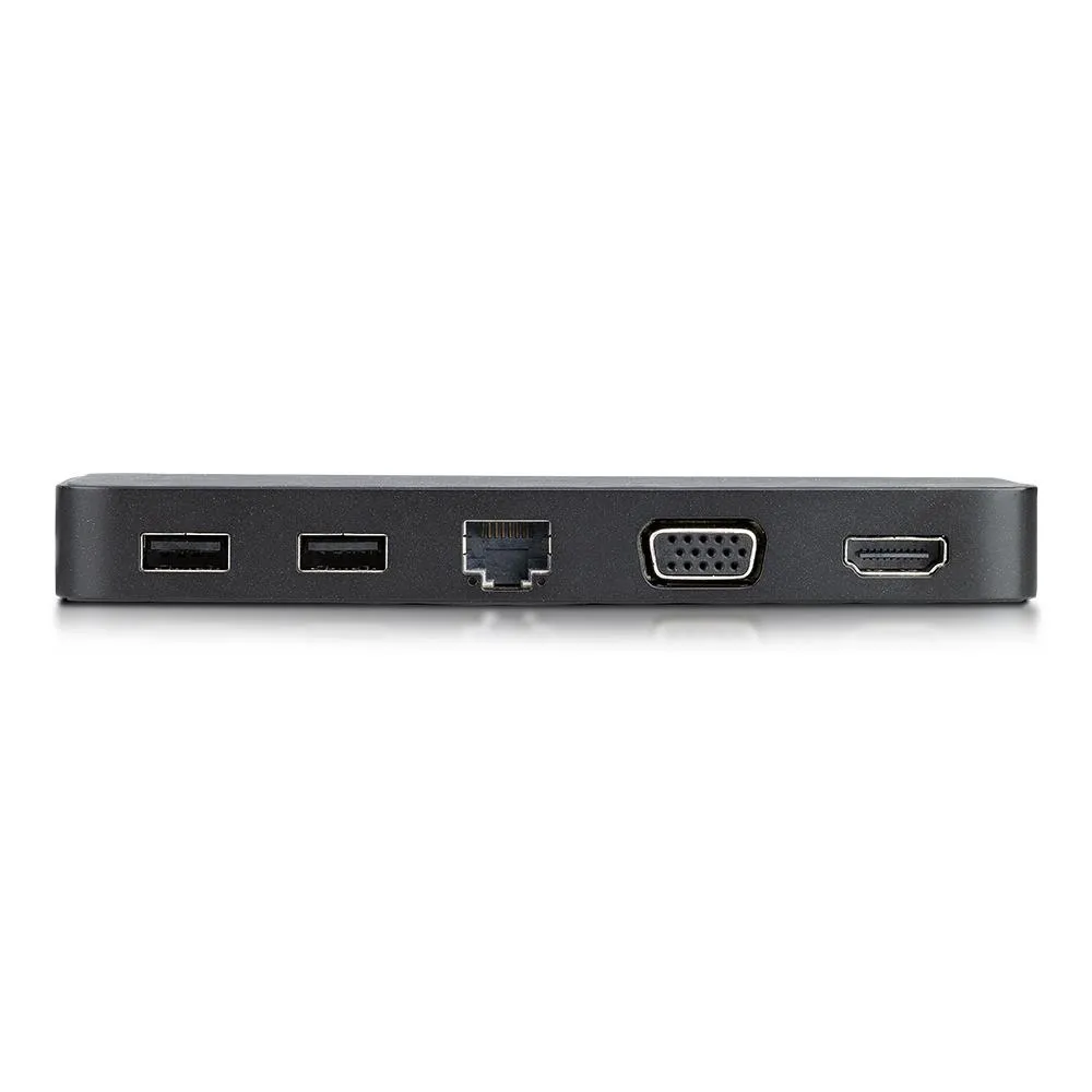 HP USB-C Mini Dock HSA-Q001PR Rückansicht mit Ethernet, HDMI und USB-Ports