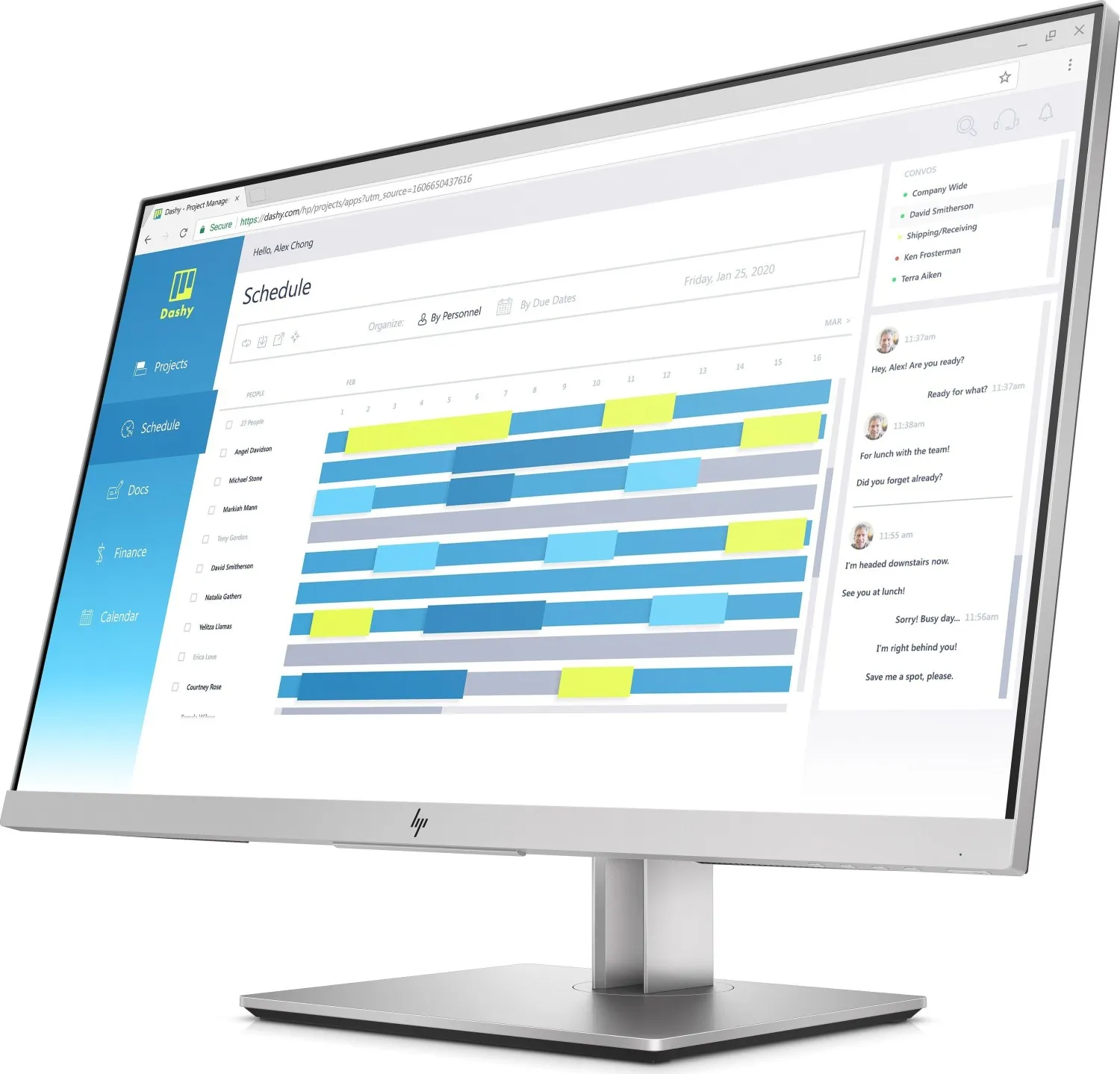 HP EliteDisplay E273d Monitor | 27" | Full HD | silber