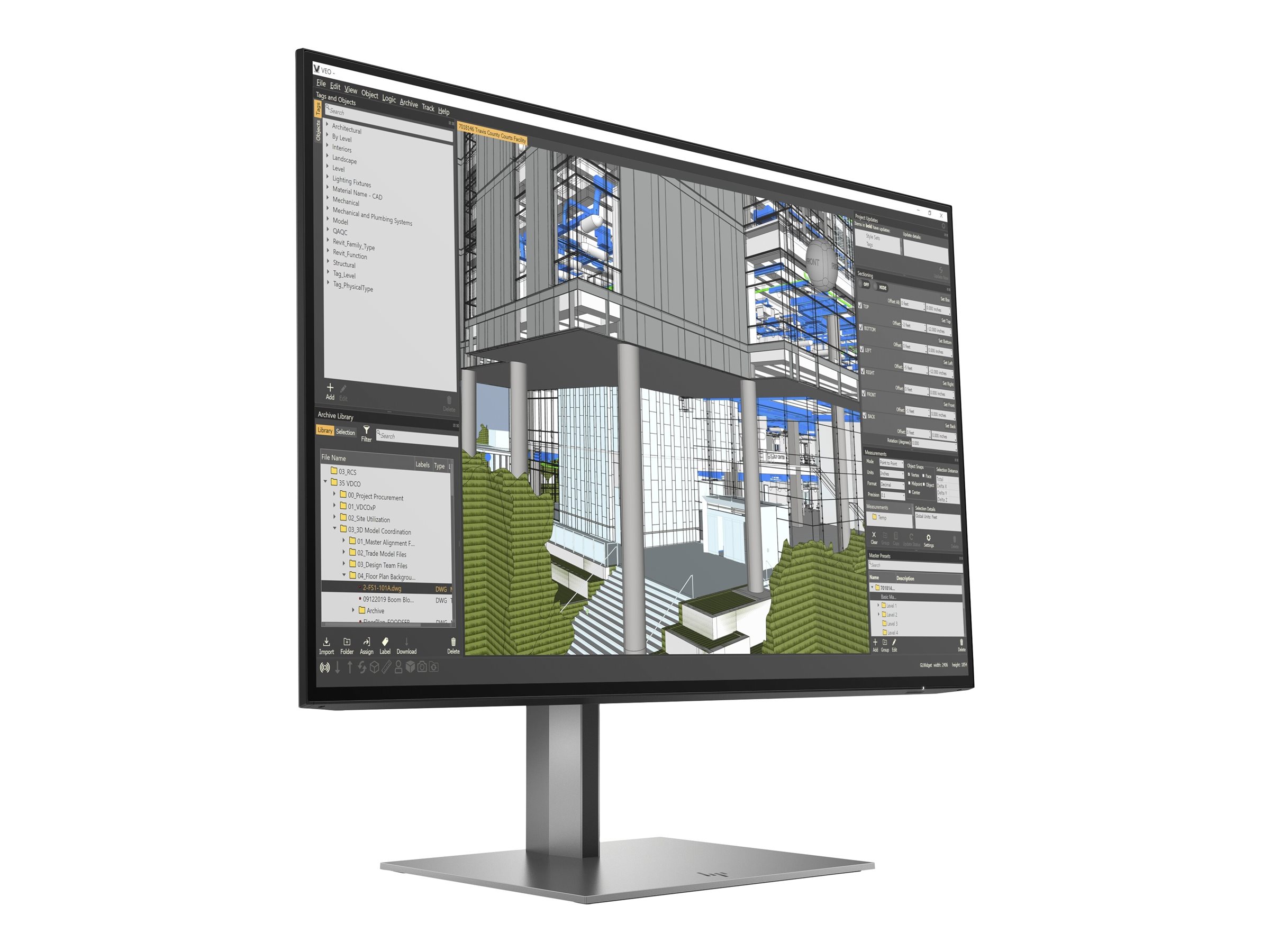 HP Z24n G3 | 24" | WUXGA | DisplayPort HDMI USB-Hub | schwarz/silber
