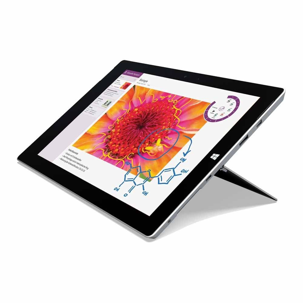 Microsoft Surface Pro 3 Tablet Intel i5 128GB SSD 4GB RAM Silber Windows 10 Pro