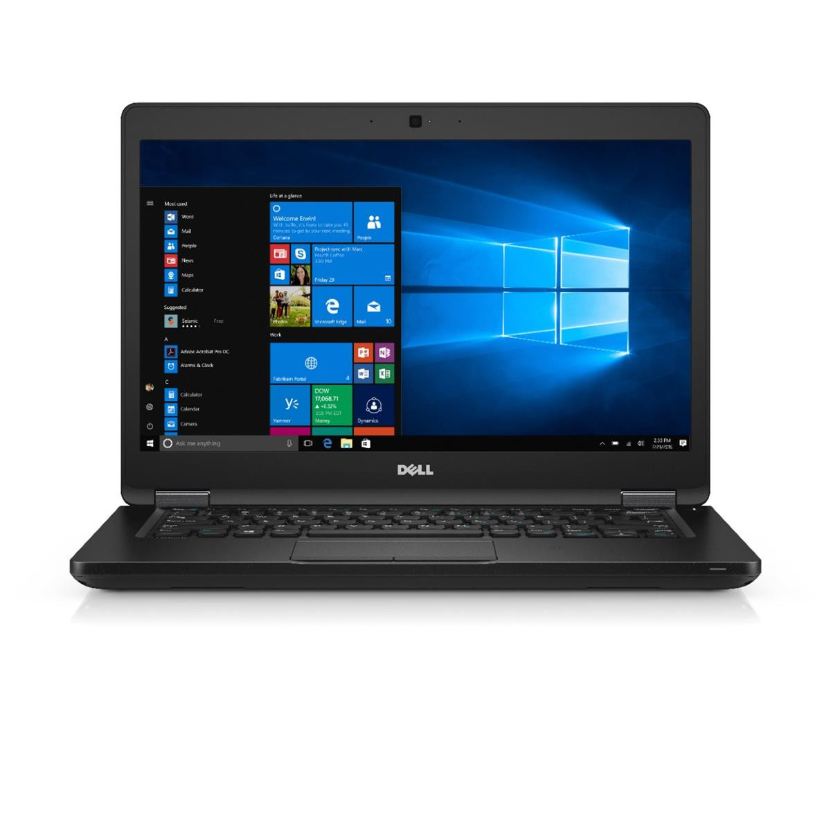 DELL Latitude E5480 Intel Core i5-6300U 2.40GHz 8GB RAM 256GB SSD FHD Win 10 Pro