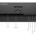 Lenovo ThinkVision T27-40 | 27" | 120 Hz | IPS | FHD | HDMI DP VGA USB-Hub | Schwarz