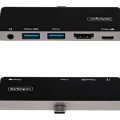 StarTech USB-C Multiport-Adapter | 4K 60Hz | HDMI 2.0, USB-C USB 3.0 | Travel Dock, Mini Dock