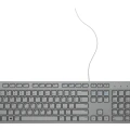 Dell KB216 Tastatur | QWERTZ - deutsch | USB | Handballenauflage | Grau