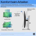 HP EliteDisplay E27 G5 | 27" | Full HD | HDMI DisplayPort | schwarz/silber - ohne Standfuß