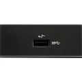 Nahaufnahme eines USB 3.0 (SuperSpeed) Anschlusses auf der Vorderseite einer Targus Dockingstation